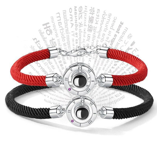 100 Languages I Love You Couple Bracelets Braided Rope Bracelet Bangle Bracelet Languages Couple Bracelets For Boyfriend And Girlfriend Matching Love Bracelets For Couples I love You Gifts For Him And Her