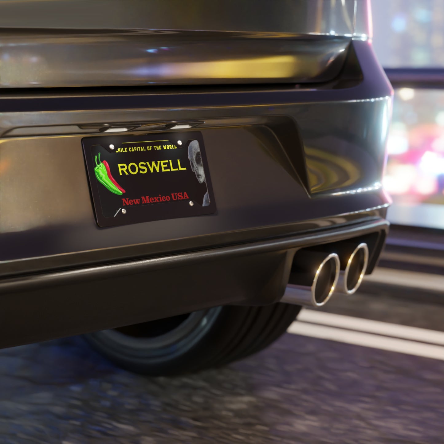 Roswell, New Mexico Alien Vanity License Plate