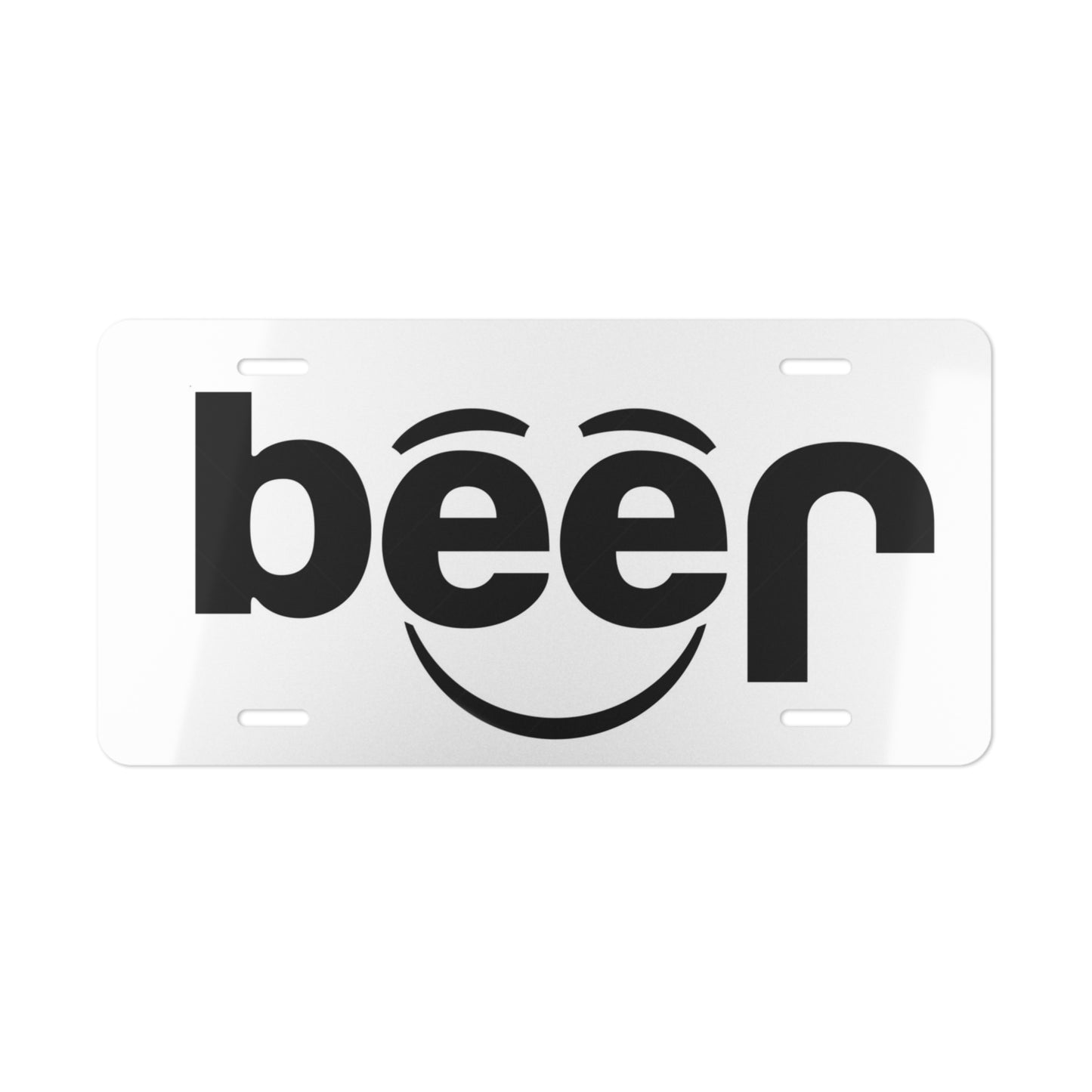 White Jeep Beer Spoof Vanity License Plates