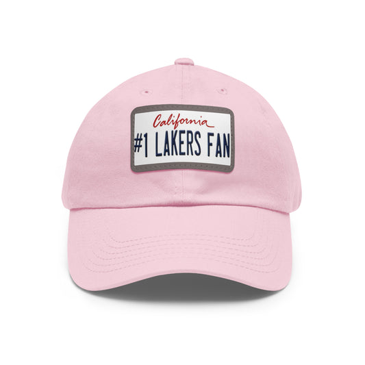 Number One Lakers Fan Hat with Leather Patch