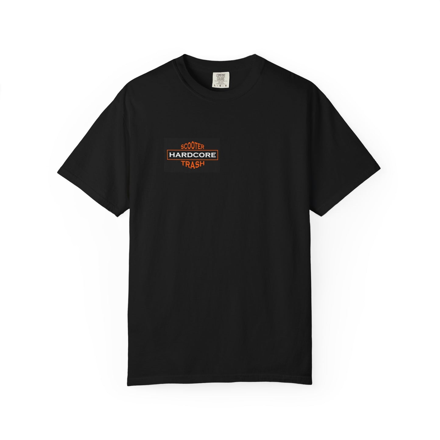 Hardcore Scooter Trash Unisex Garment-Dyed T-Shirt Black