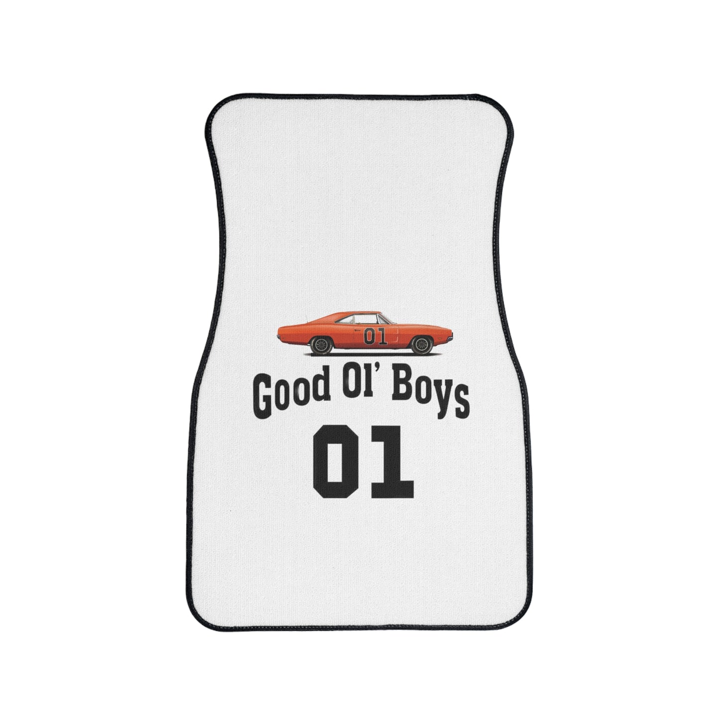 Good Ol Boys White Car Floor Mat, 1pc