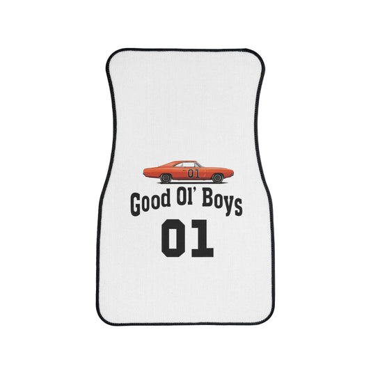 Good Ol Boys White Car Floor Mat, 1pc