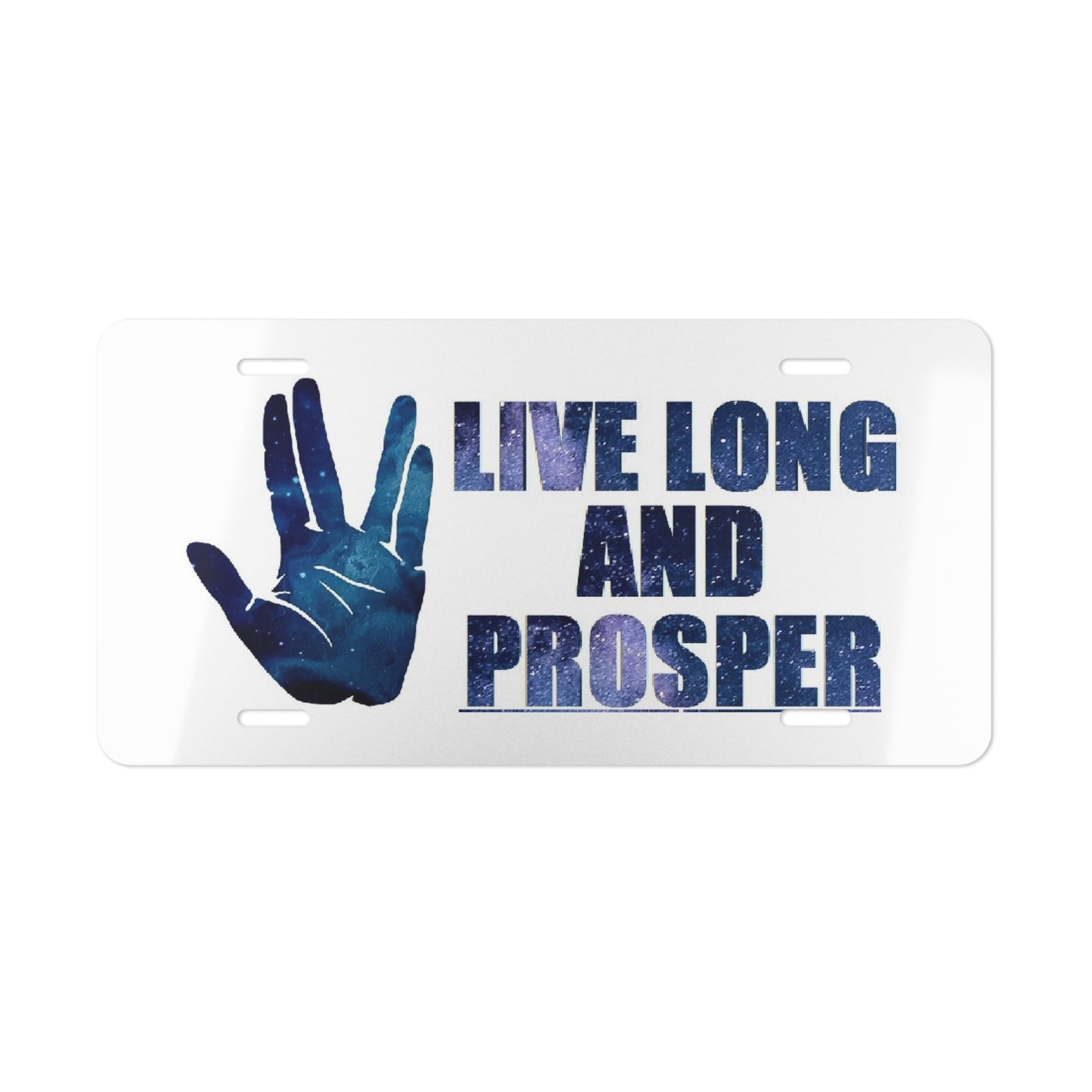 Live Long and Prosper Vanity License Plate