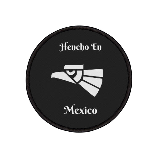 Round Made In Mexico Eagle Iron-On Patches