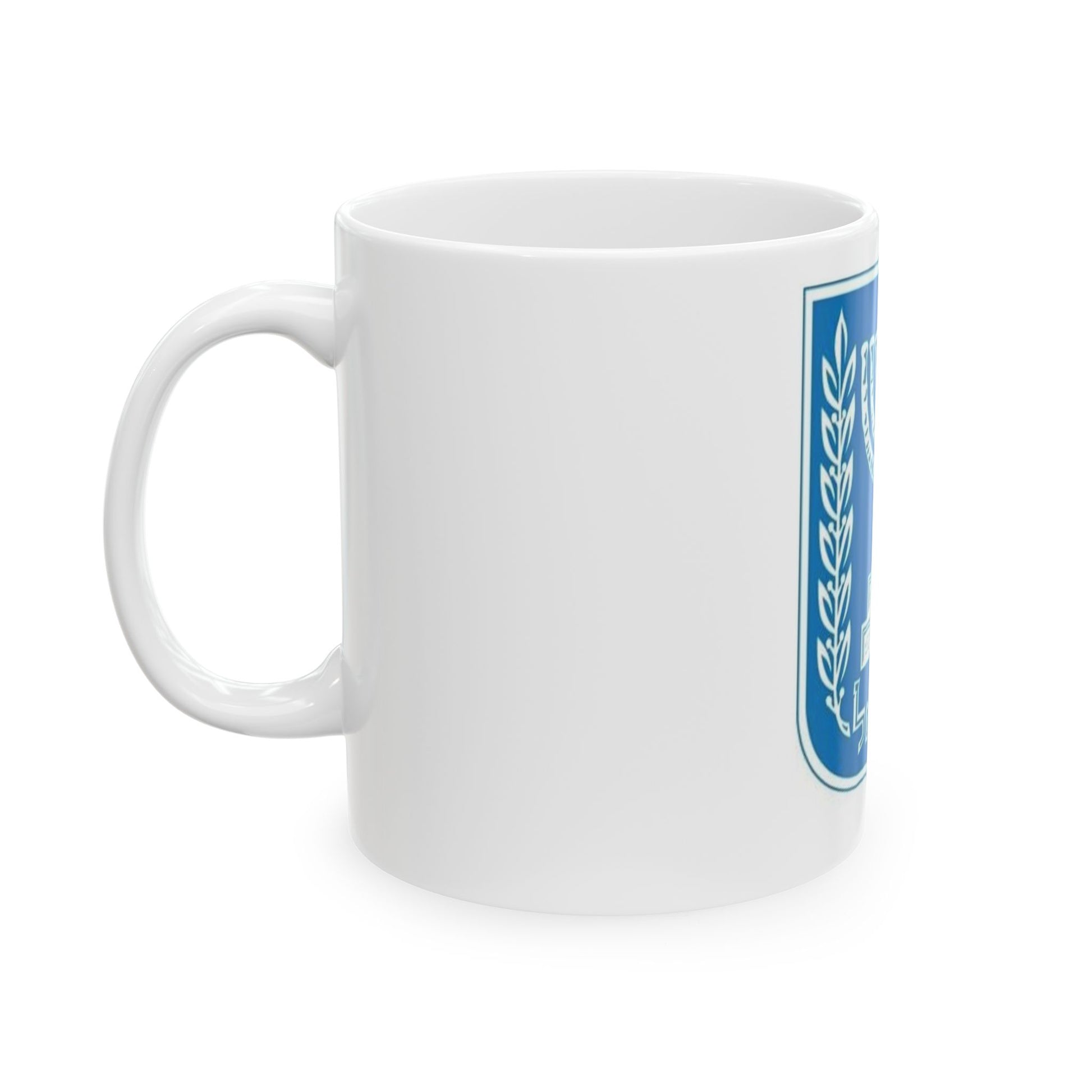 Left Side Emblem Of Israel 11 Oz. Ceramic Mug