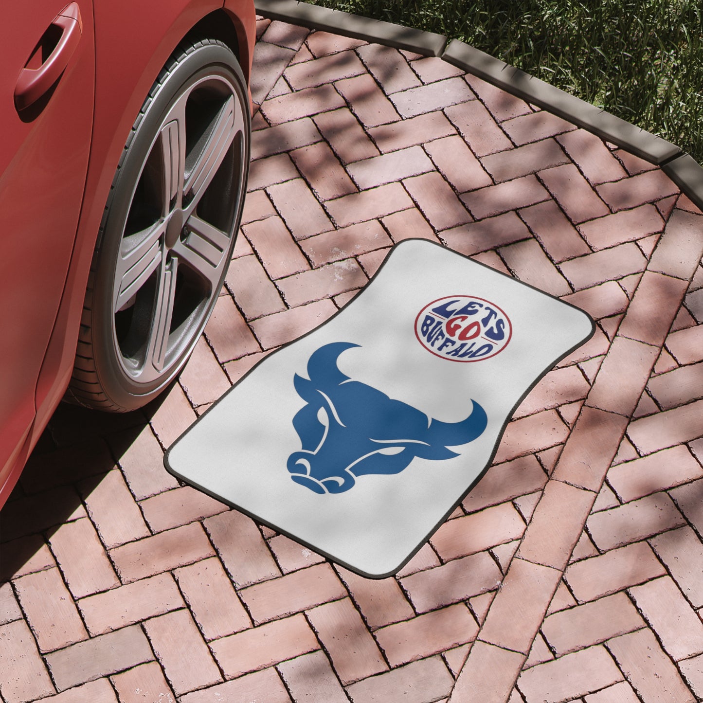 Let's Go Buffalo Car Floor Mats, 1pc