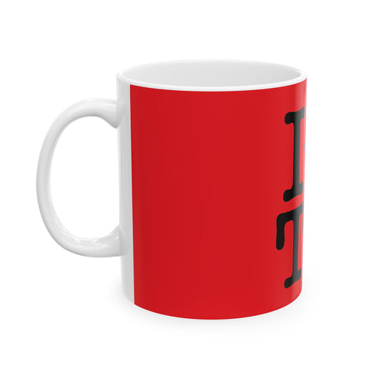 Right View I Love Texas 11 Oz. Ceramic Mug