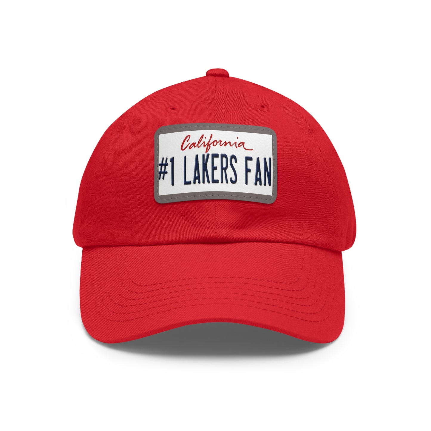 Number One Lakers Fan Hat with Leather Patch