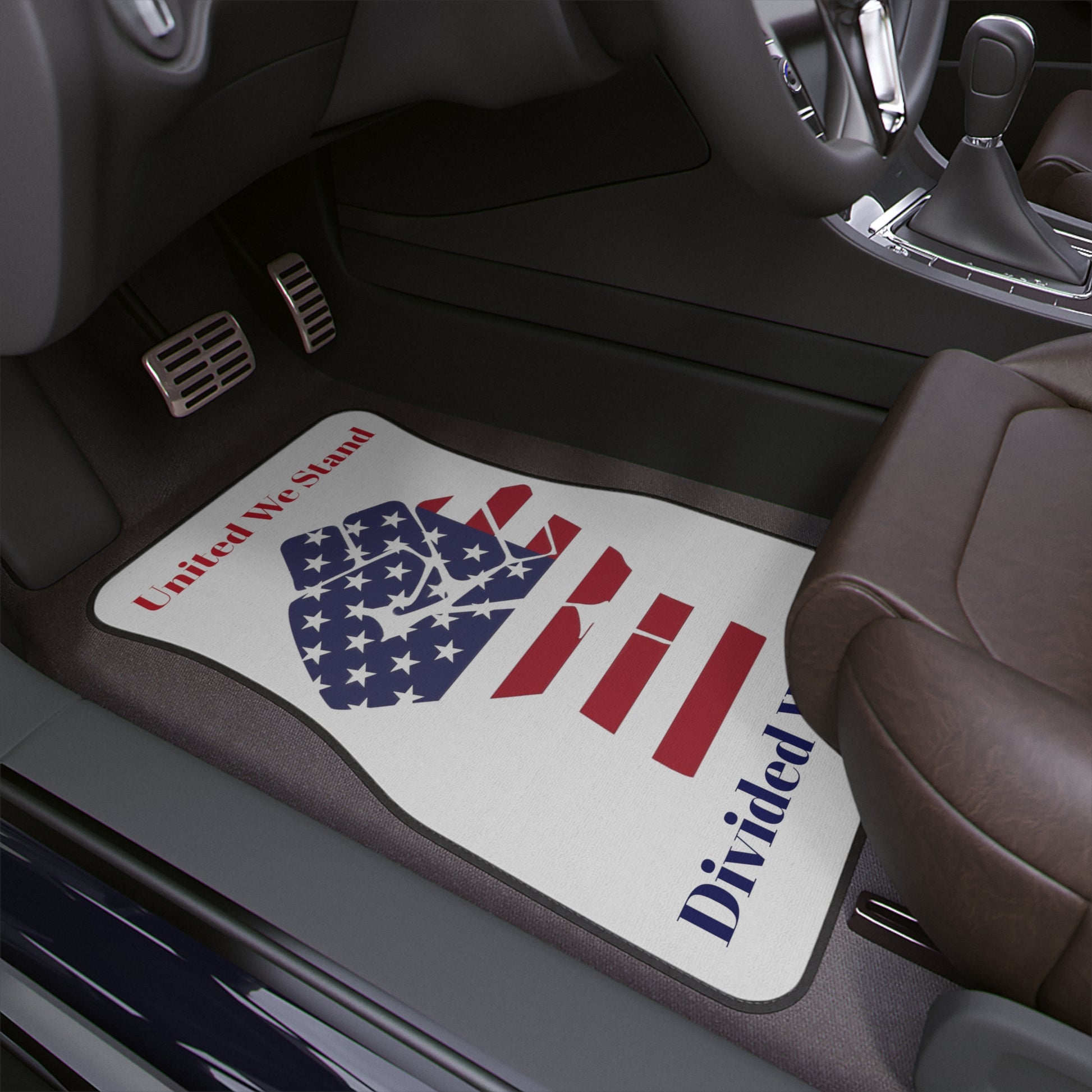 United We Stand American Flag Car Floor Mat,