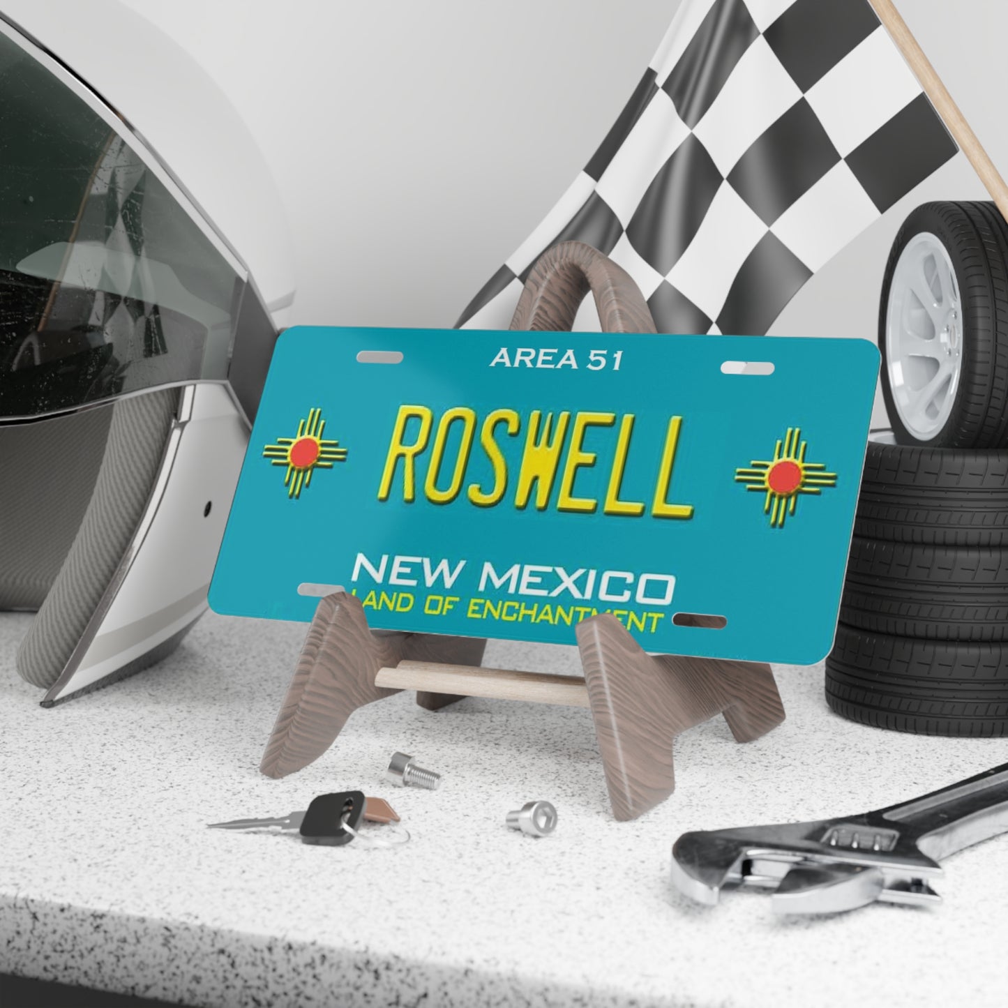 Area 51 Roswell New Mexico Vanity License Plate