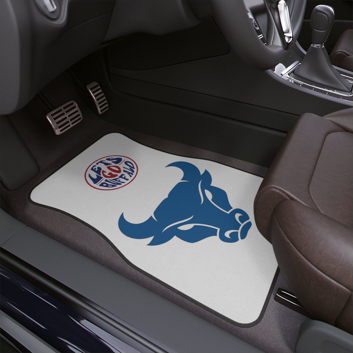 Let's Go Buffalo Car Floor Mats, 1pc
