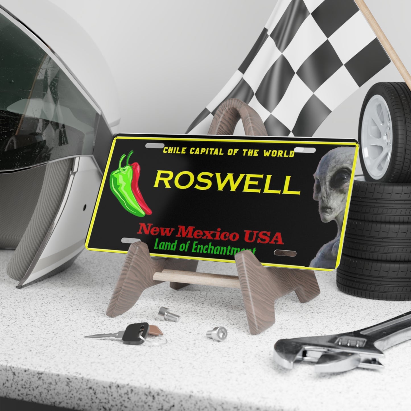 Roswell, New Mexico Alien Vanity License Plate