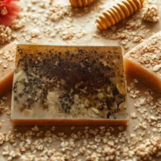 Honey, Hibiscus & Oatmeal Handmade Soap