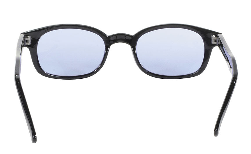 Rear View KDs Sunglasses Black FRAME/LIGHT BLUE LENS