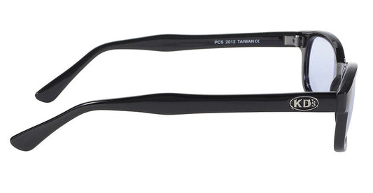 Side View BLK FRAME/LIGHT BLUE LENS
