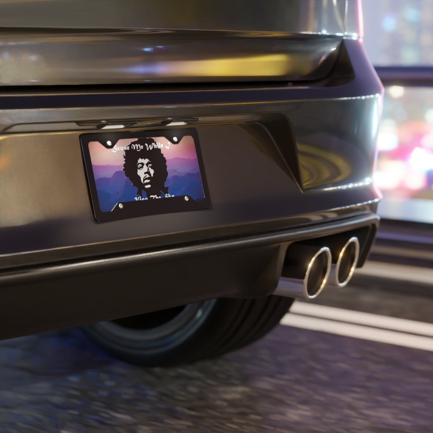 Jimi Hendrix Vanity License Plate
In Context