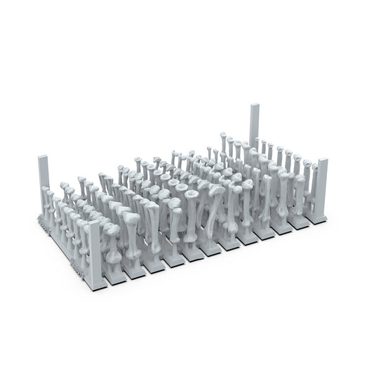 AK Interactive Basing Bits: Human Bones (120 Pieces)