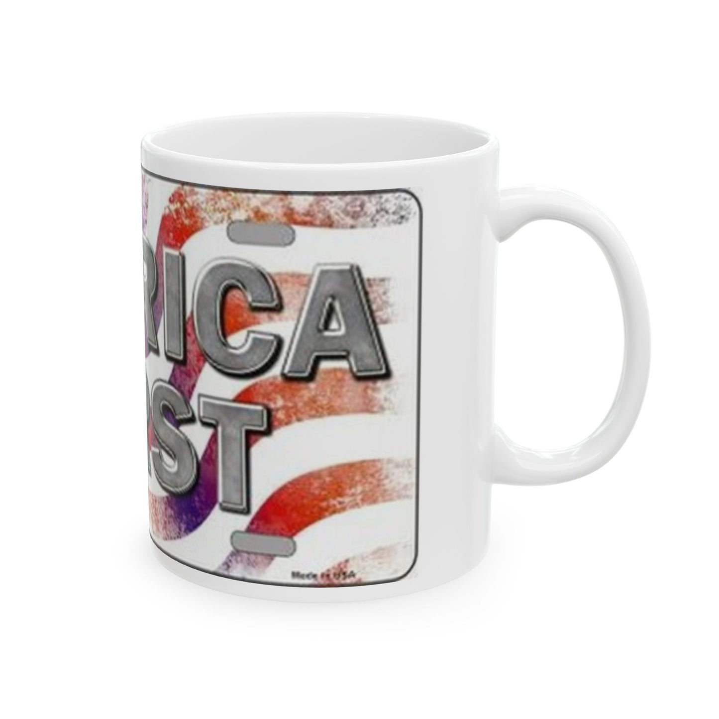 America First Patriots Ceramic Coffee Mug Left Angle