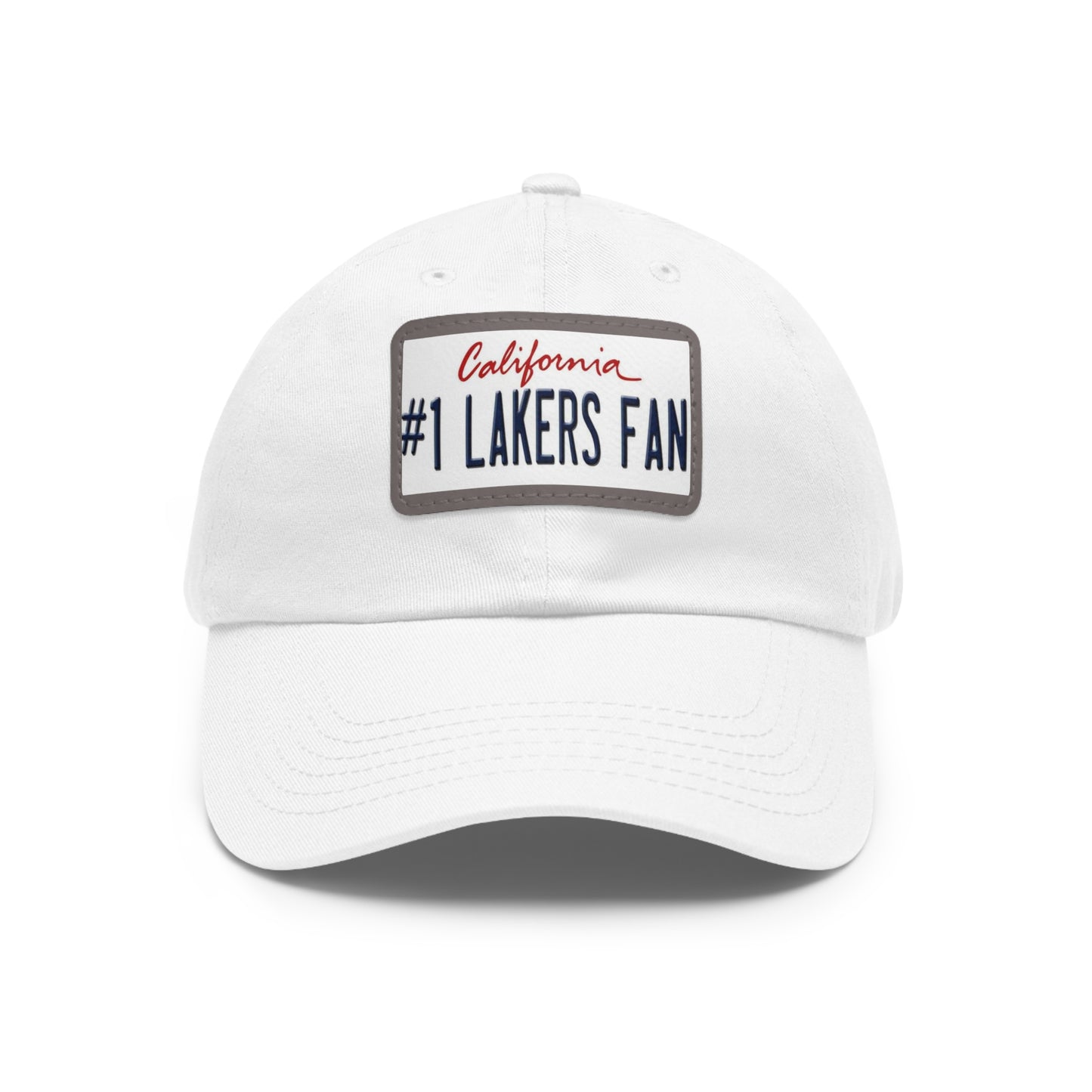 Number One Lakers Fan Hat with Leather Patch