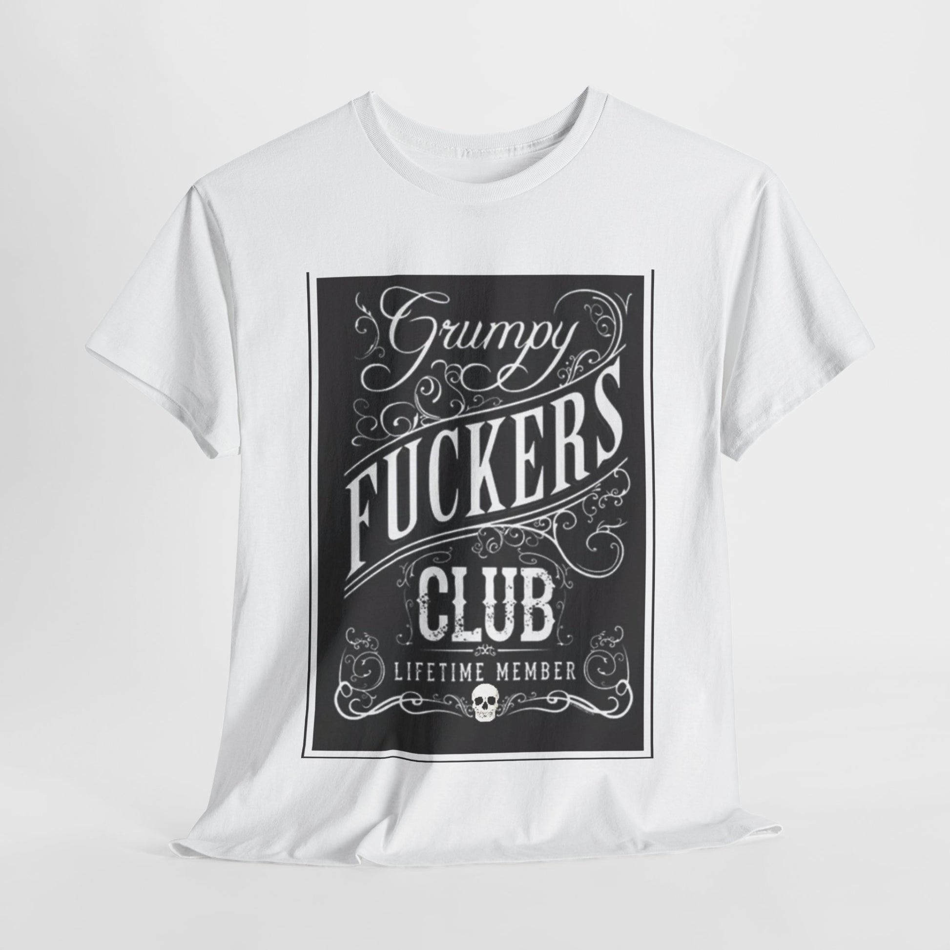 White Grumpy F*ckers Club Unisex Heavy Cotton Tee