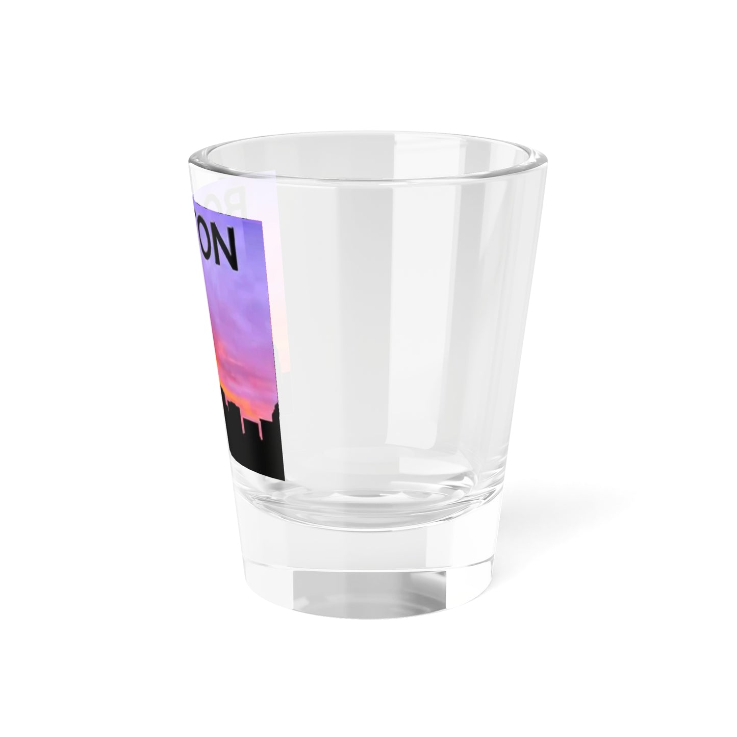 Side View Boston Skyline Shot Glass