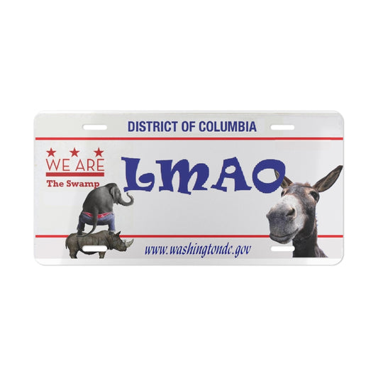 Washington DC The Swamp Vanity License Plate