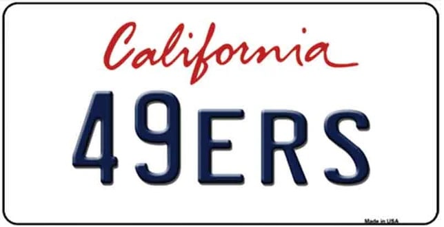 California 49ers Metal Refrigerator Magnet