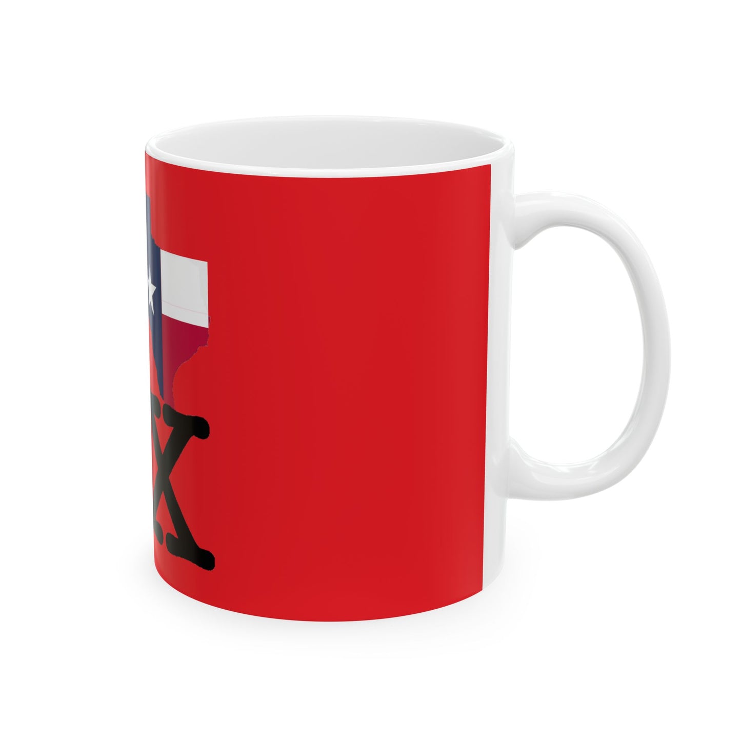 Left View I Love Texas 11 Oz. Ceramic Mug