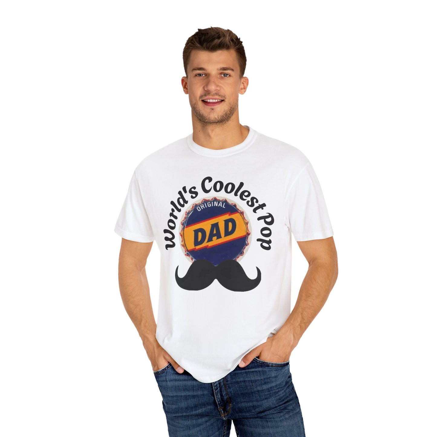 T-Shirt- Worlds Coolest Pop Dads Tee Shirt White
