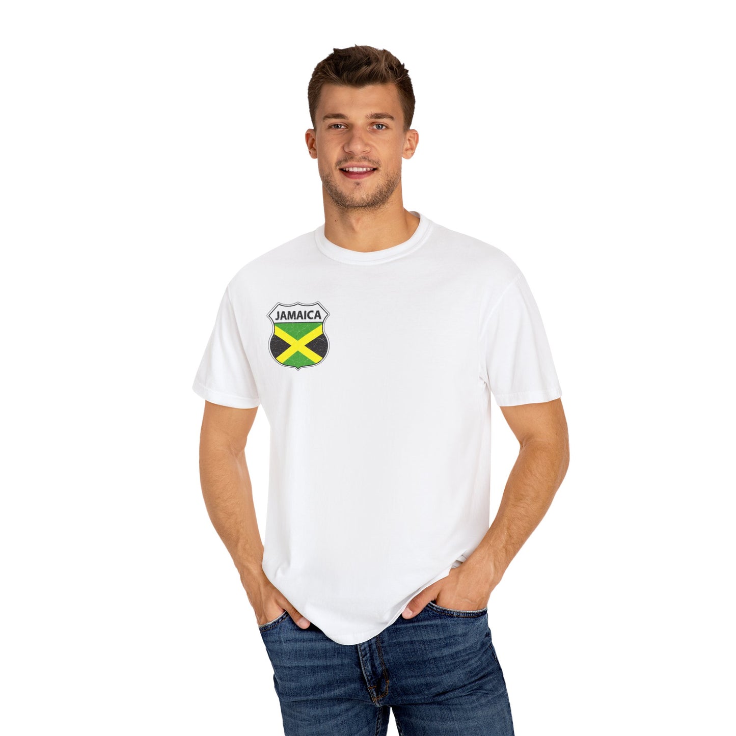Jamaican Pride Unisex T-Shirt Male Model
