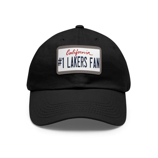 Number One Lakers Fan Hat with Leather Patch