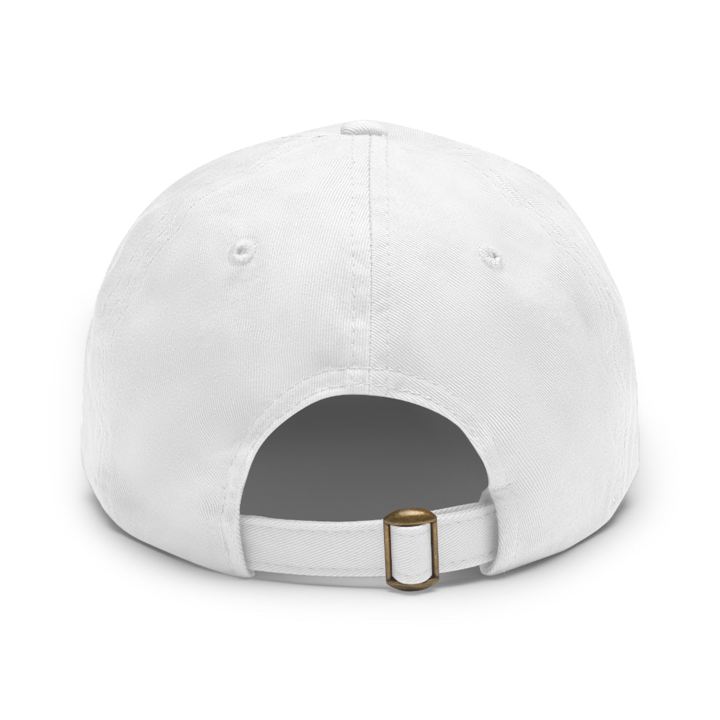Rear View White Go Celtics Ball Cap Hat with Leather Patch