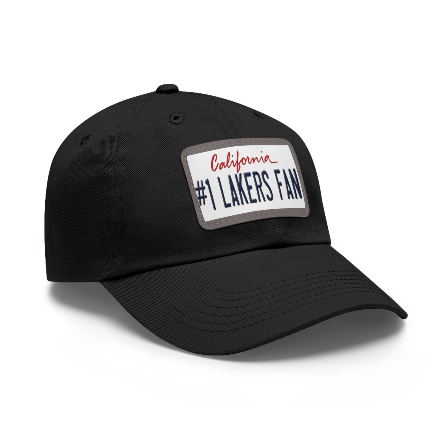 Number One Lakers Fan Hat with Leather Patch