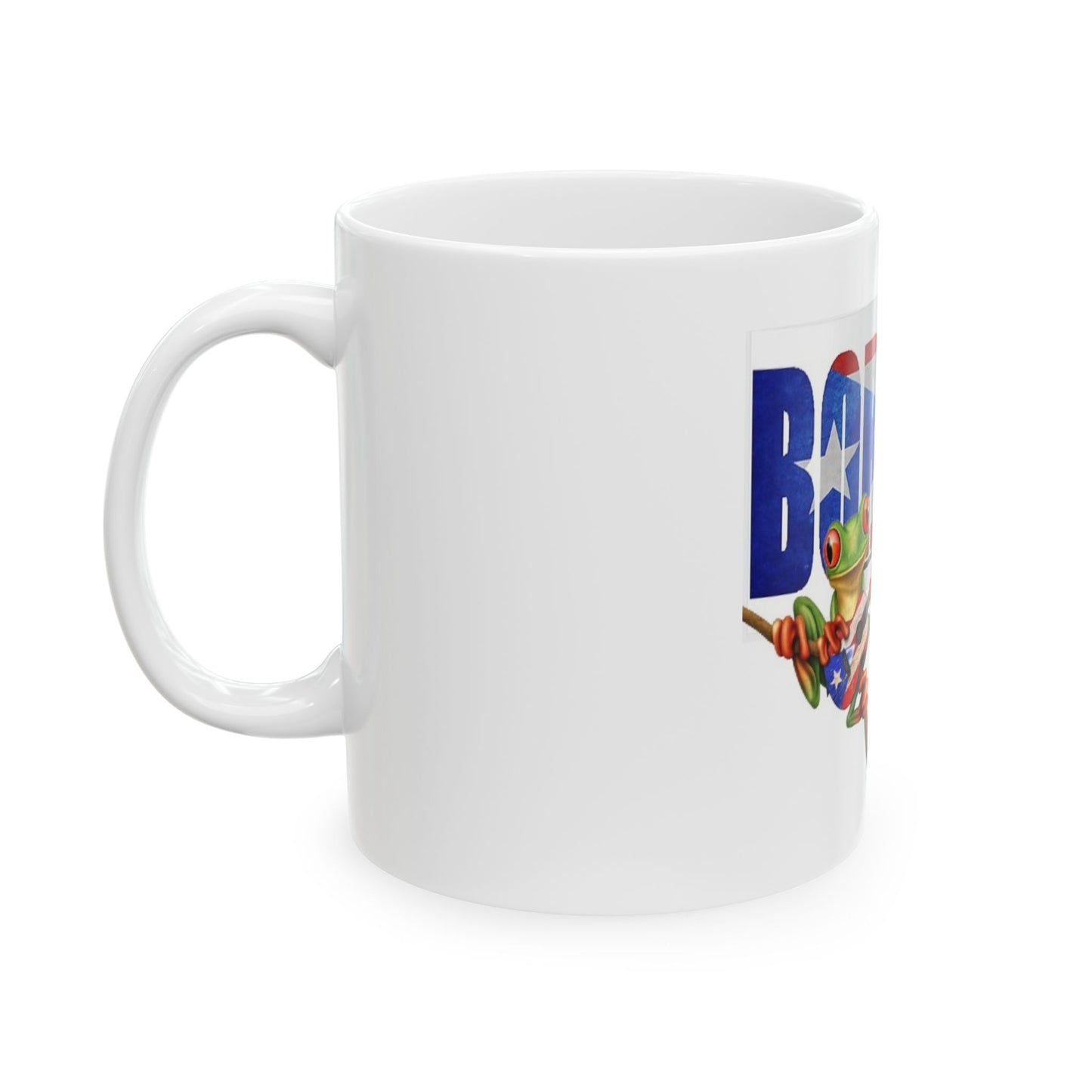 Boricua Coquito Frog Ceramic Mug