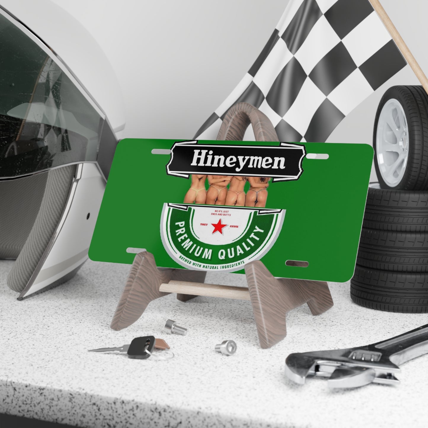 Hineymen Heineken Vanity license Plate