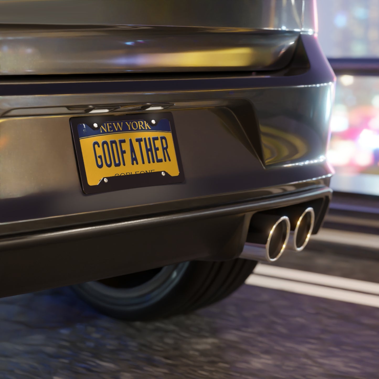 Godfather Corleone Vanity License Plate