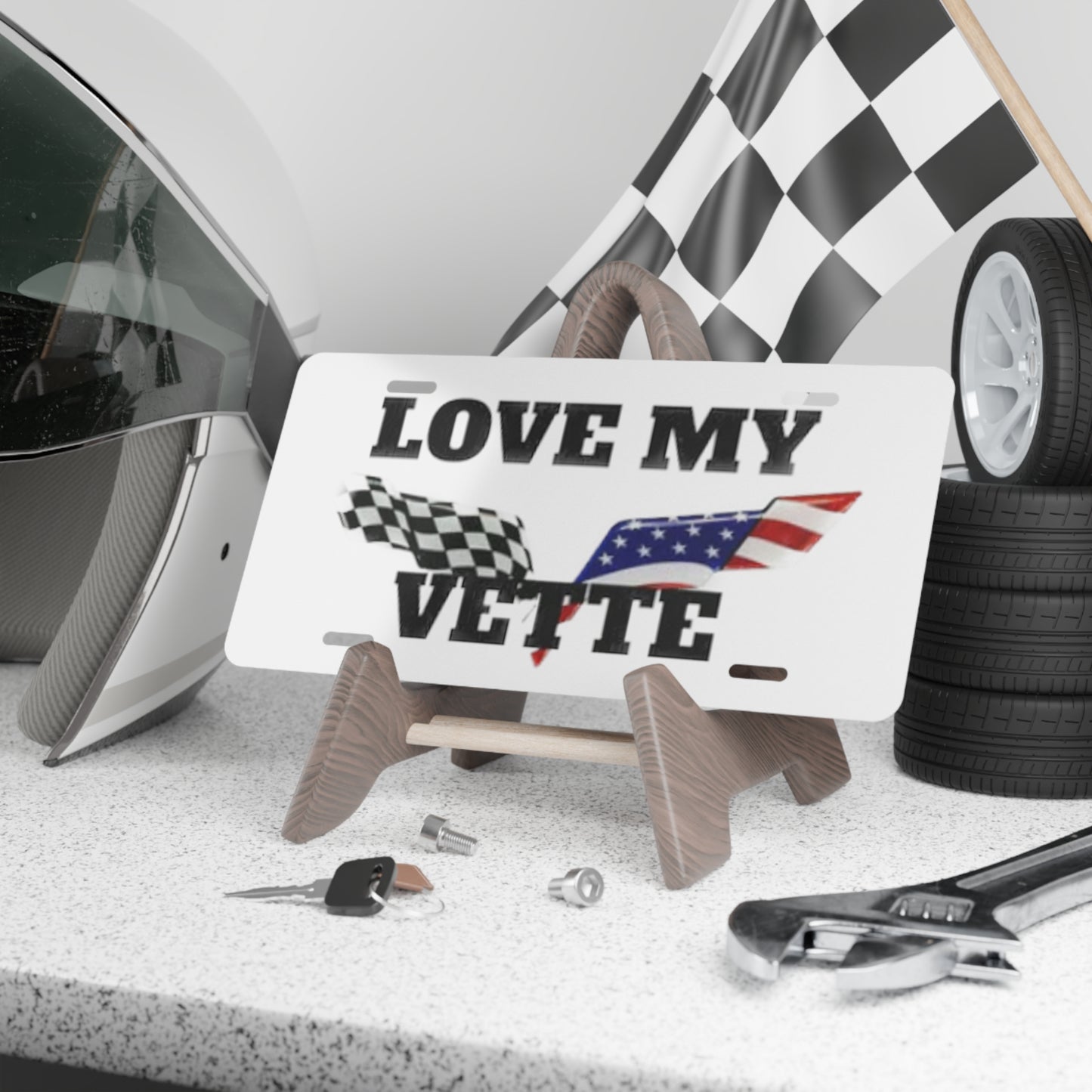 Love My Vette Corvette Vanity License Plate