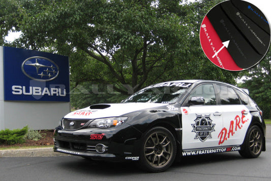 Rally Armor 08-11 Subaru STI (Hatch Only) / 11-14 WRX (Hatch Only) Black UR Mud Flap w/Grey Logo