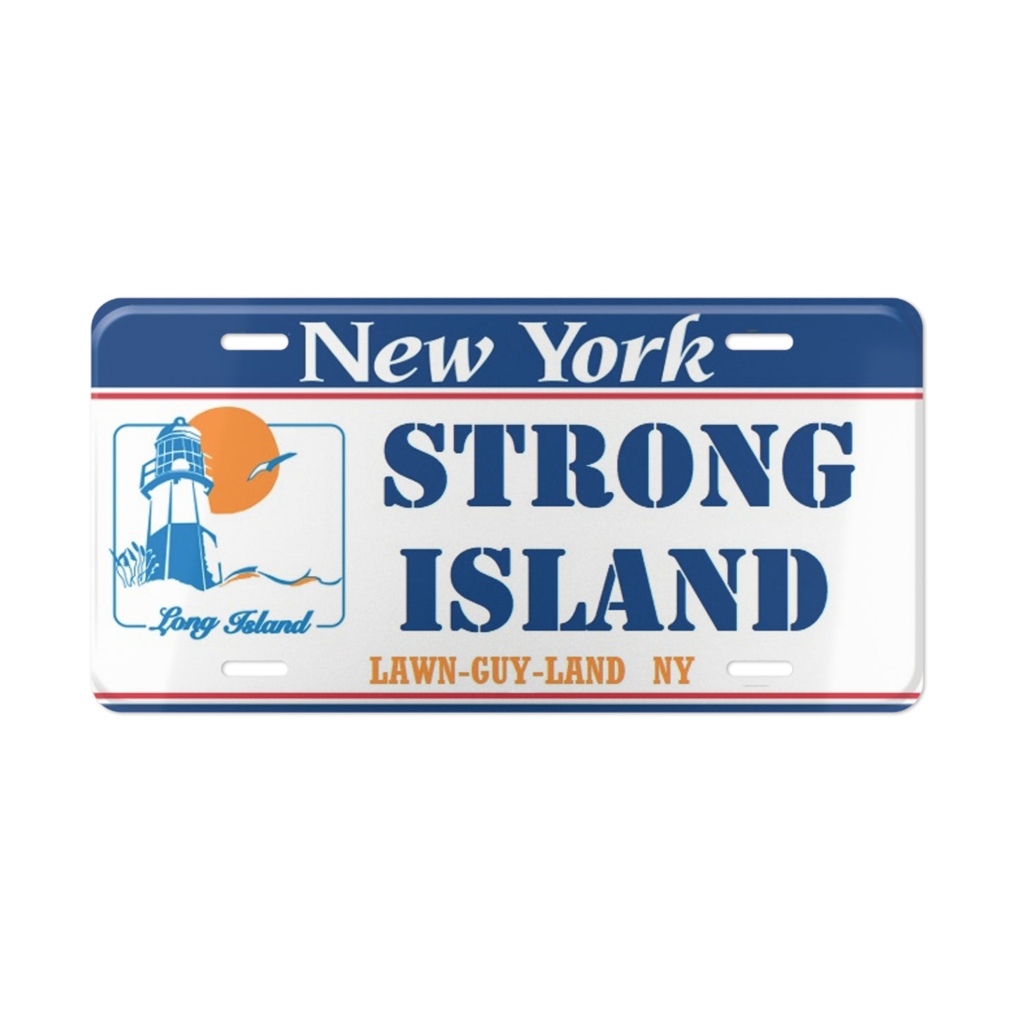 Long Island NY - Strong Island Lawn Guy Land Vanity License Plate