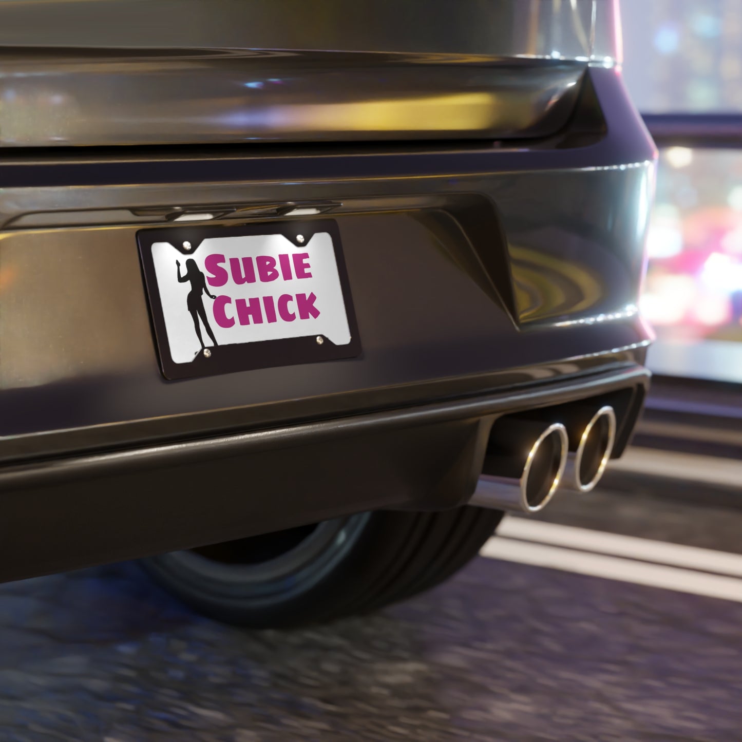 Subie Chick Subaru Girl Vanity License Plate