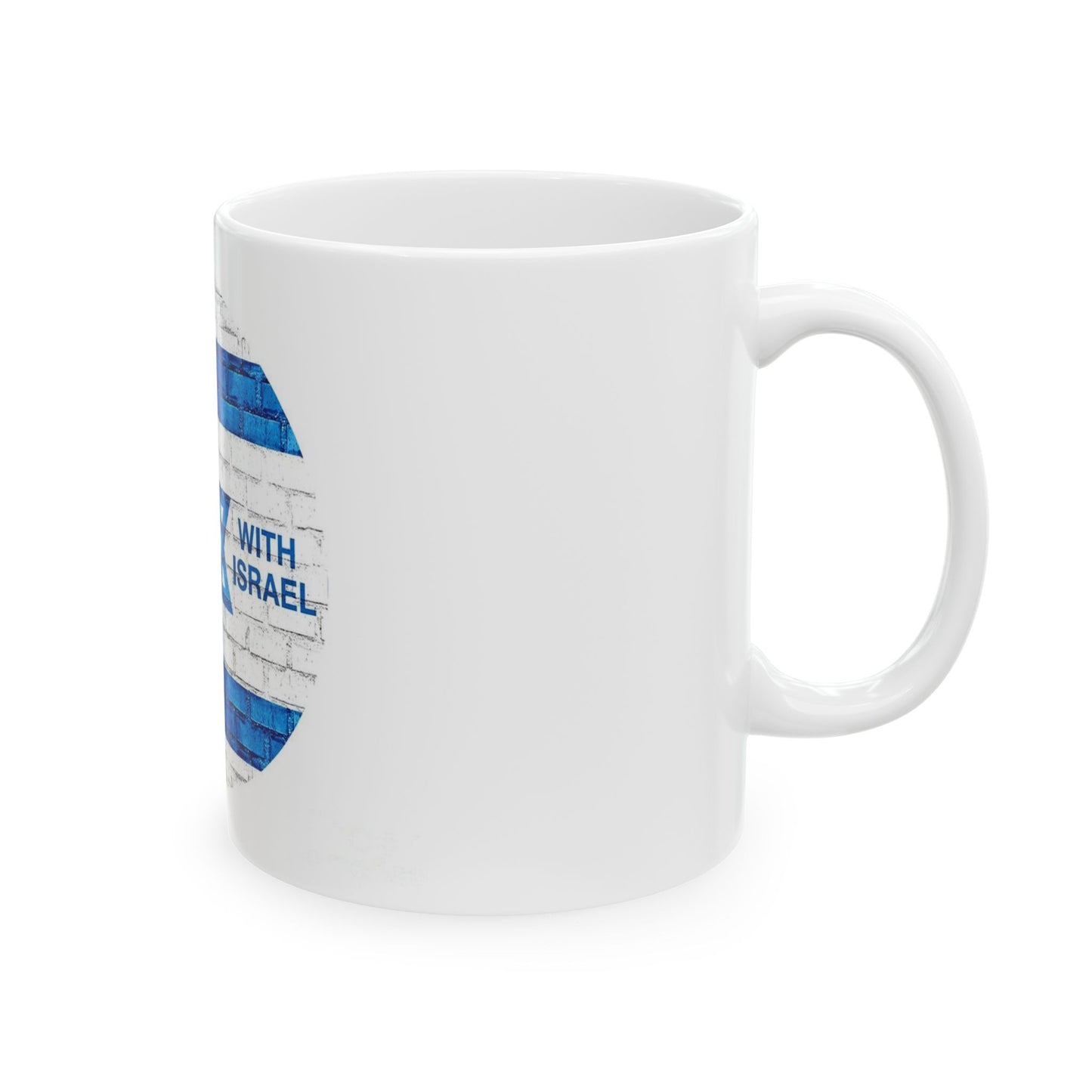 Right Side I Stand With Israel Ceramic Mug