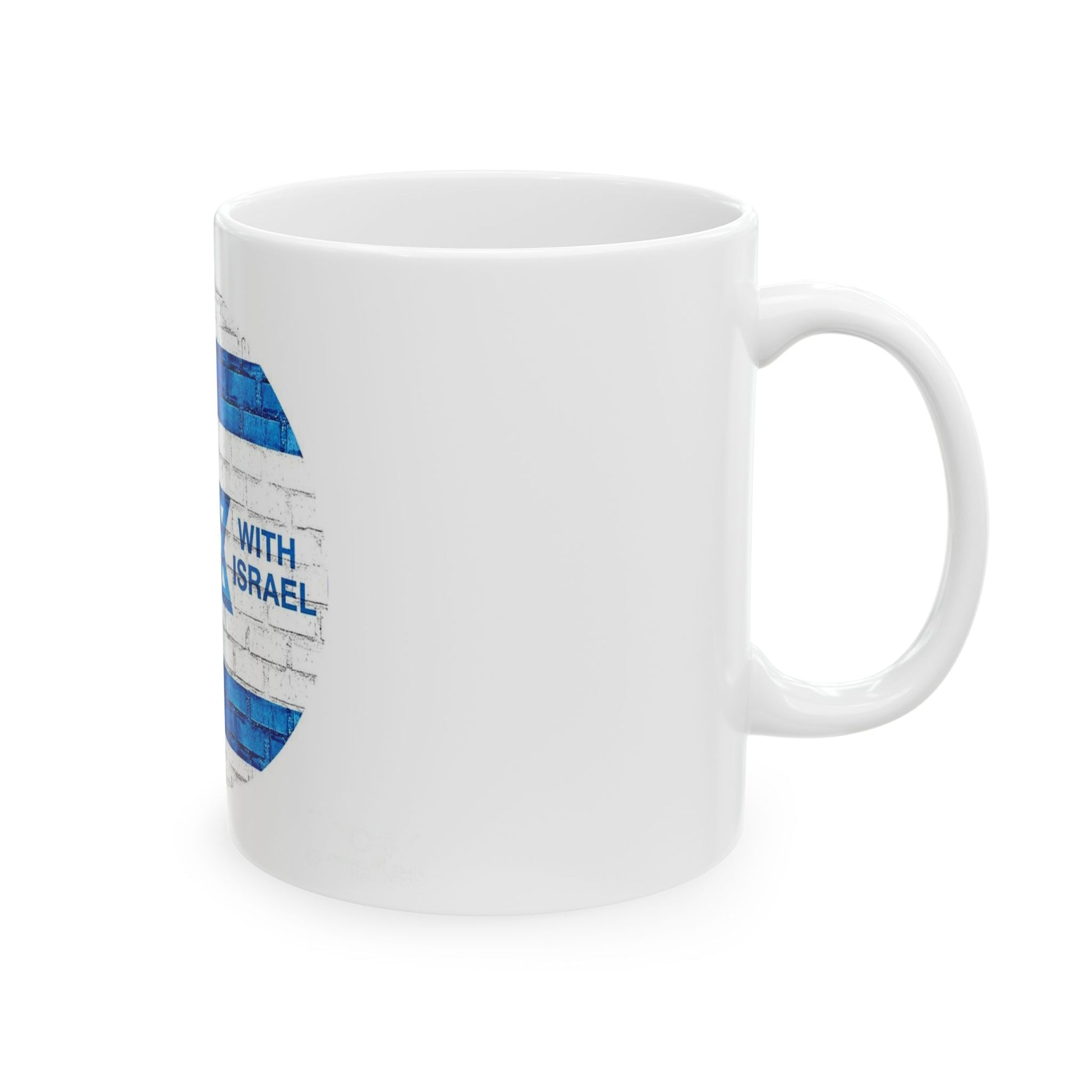 Right Side I Stand With Israel Ceramic Mug