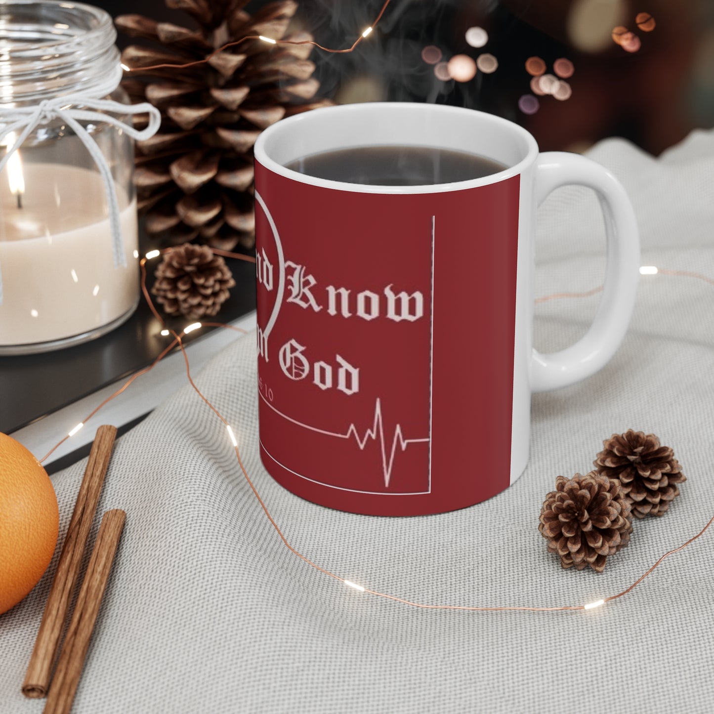 Psalms 46:10 "Be still, and know that I am God" Ceramic Mug 11oz