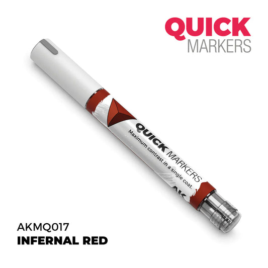 AK Interactive Markers: Quick Markers - Infernal Red