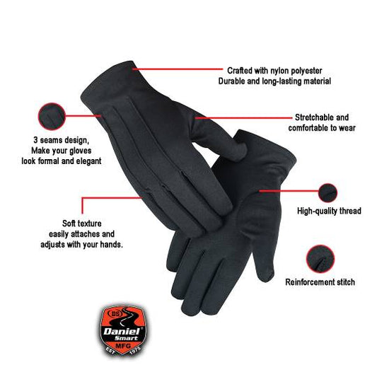 Infographic Dark Tie Black Formal Tuxedo Glove