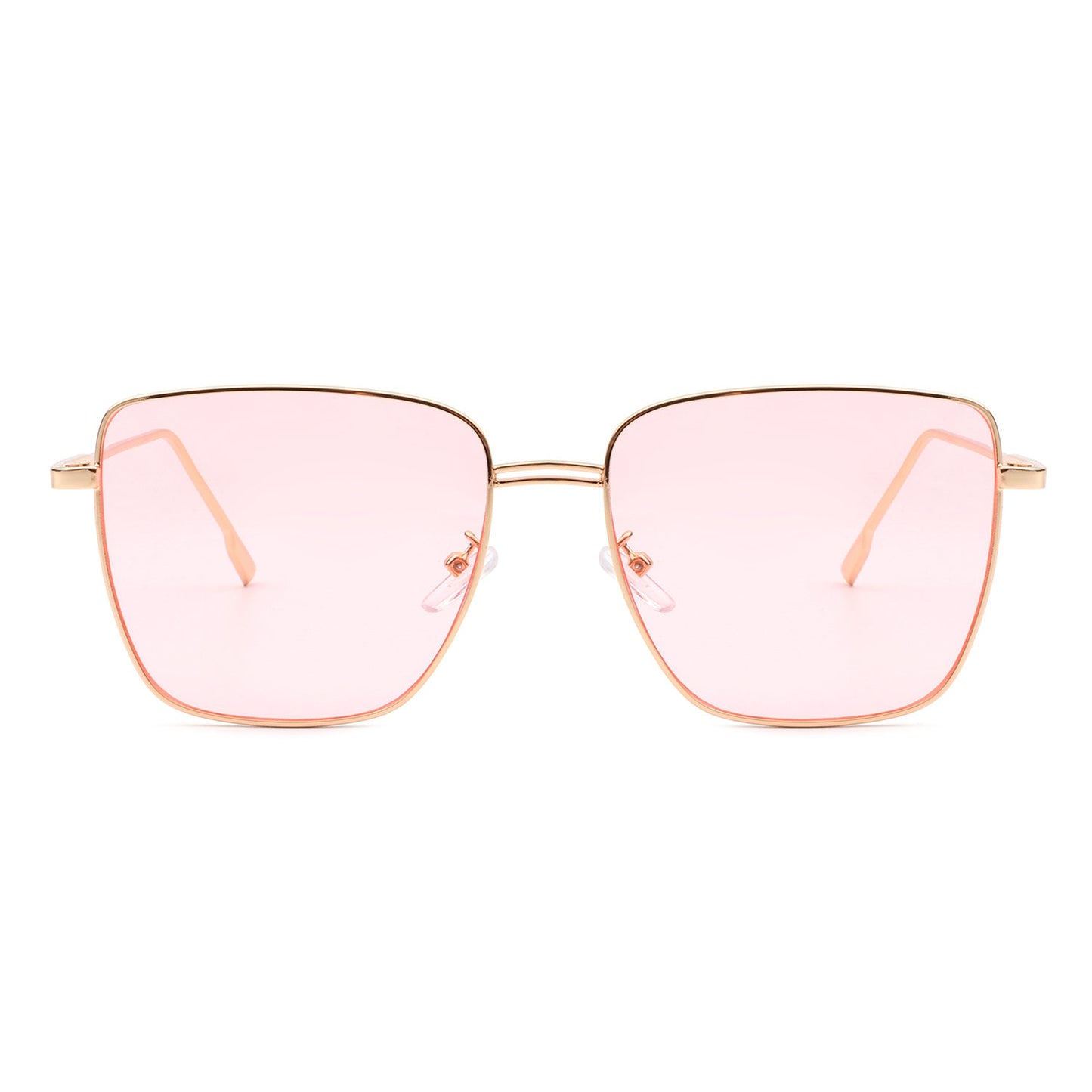 Eskuitan | Women Square Metal Oversize Fashion Sunglasses