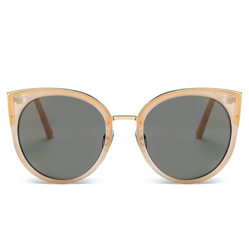 HOLMDEL | Women's Iconic Mirrored Lens Cat Eye Sunglasses