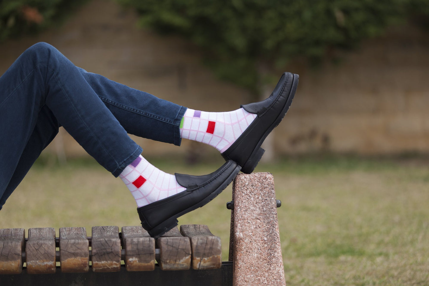 Men's Fashionable Blocks Socks 5 Pack
