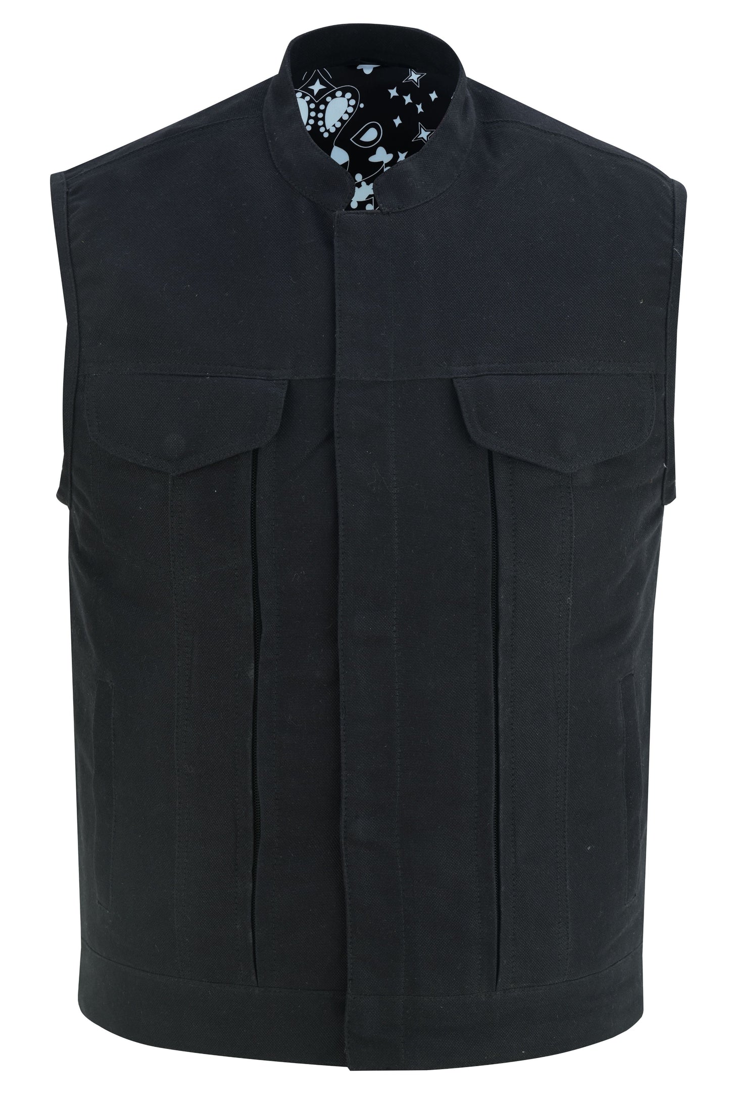 DS Men's Modern Utility Style Canvas Vest